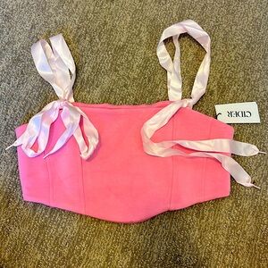 Pink crop top